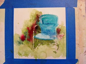 Second Wash, deepening values and intensifying color