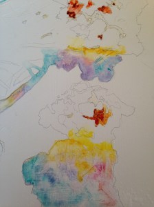 More shadows, then working on the dark areas of the popcorn