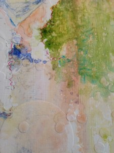 Foreground detail showing texture around Daisy's feet