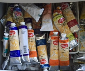 Janice's tubes of paint
