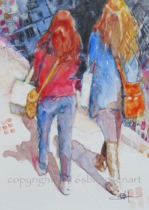 Saturday Shopping, 7x5 $110