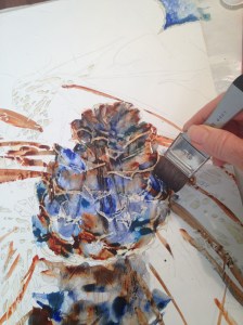 Painting the pinecone