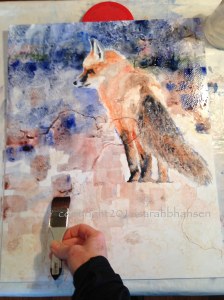 Working on the foreground.