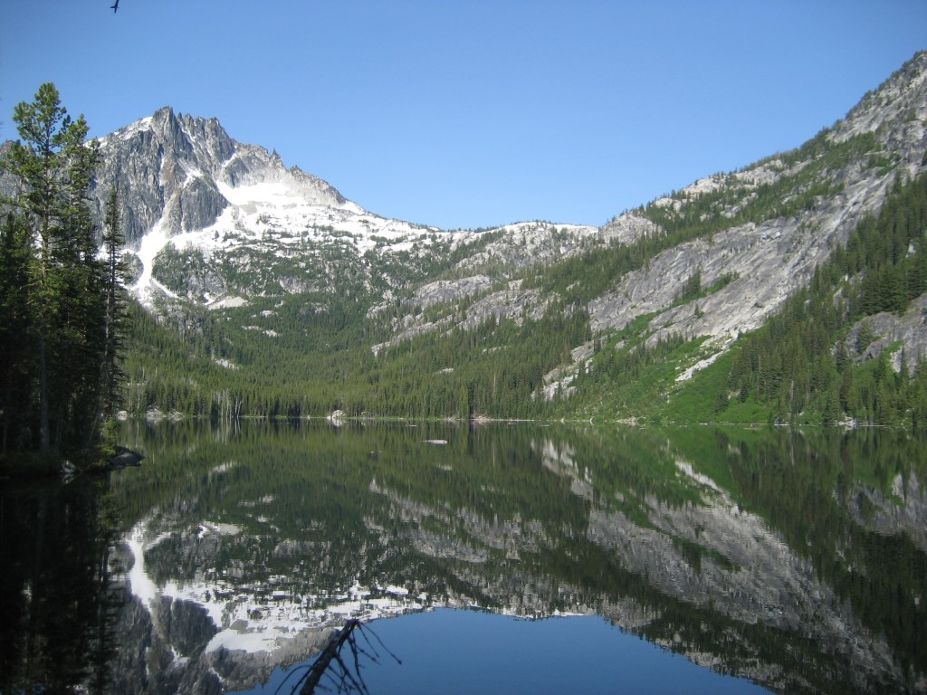 Snow Lake. View from our camp, first night.